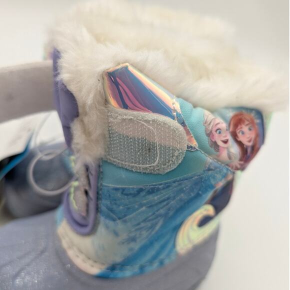 Disney's Frozen 2 Anna & Elsa Toddler Girls Faux Fur Winter Boots Size US5D EU20 - Picture 10 of 11